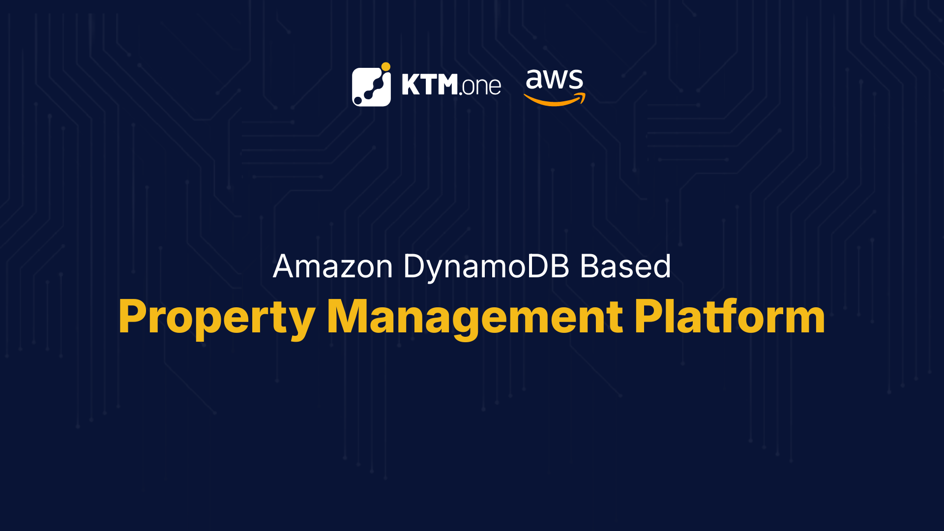 Amazon DynamoDB Based Property Management Platform